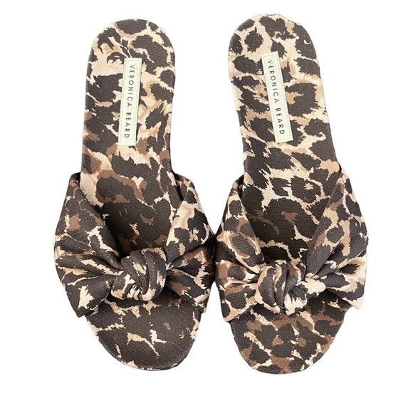 New VERONICA BEARD Etra Knot Slide Sandal In Splash 6 - Picture 1 of 5